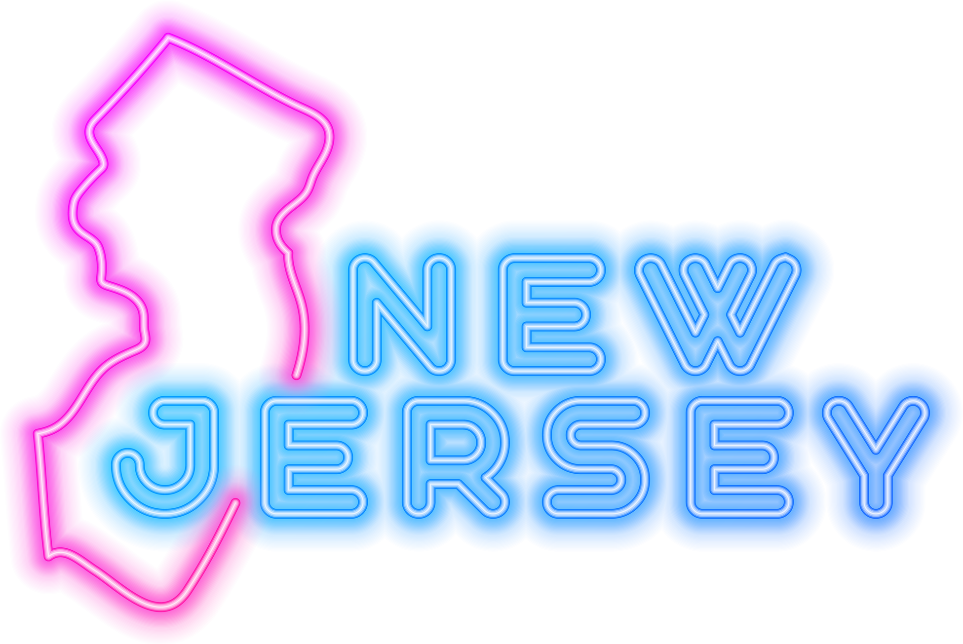 New Jersey Neon USA State